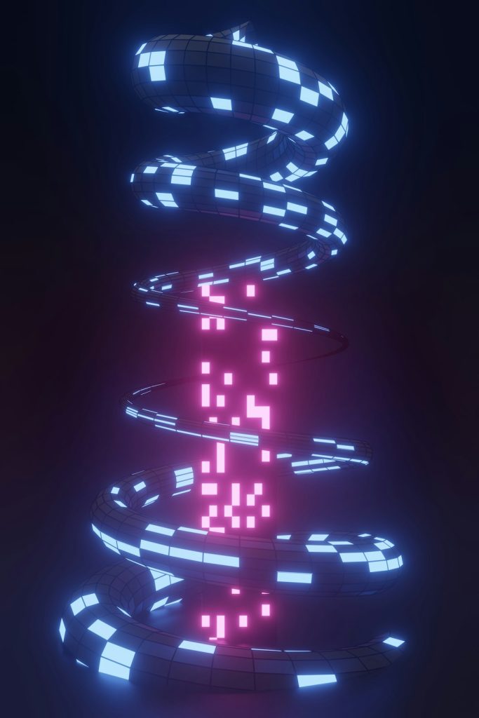 amazing neon effect with random shapes wallpaper.